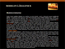 Tablet Screenshot of modelova-zeleznice.info